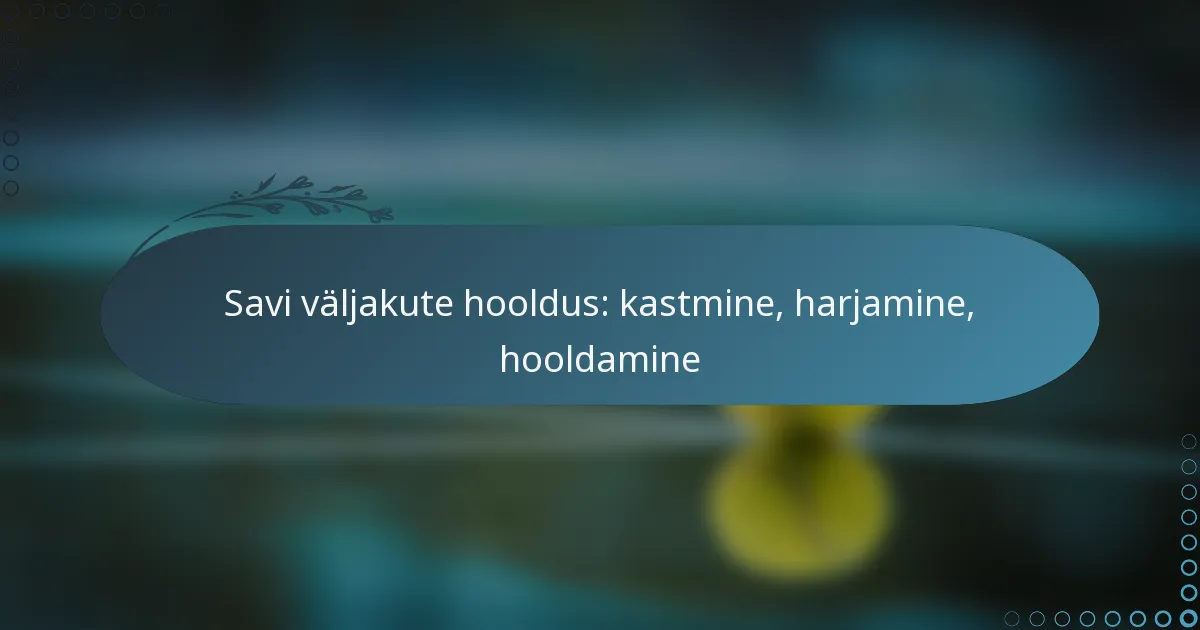 featured-image-savi-valjakute-hooldus-kastmine-harjamine-hooldamine
