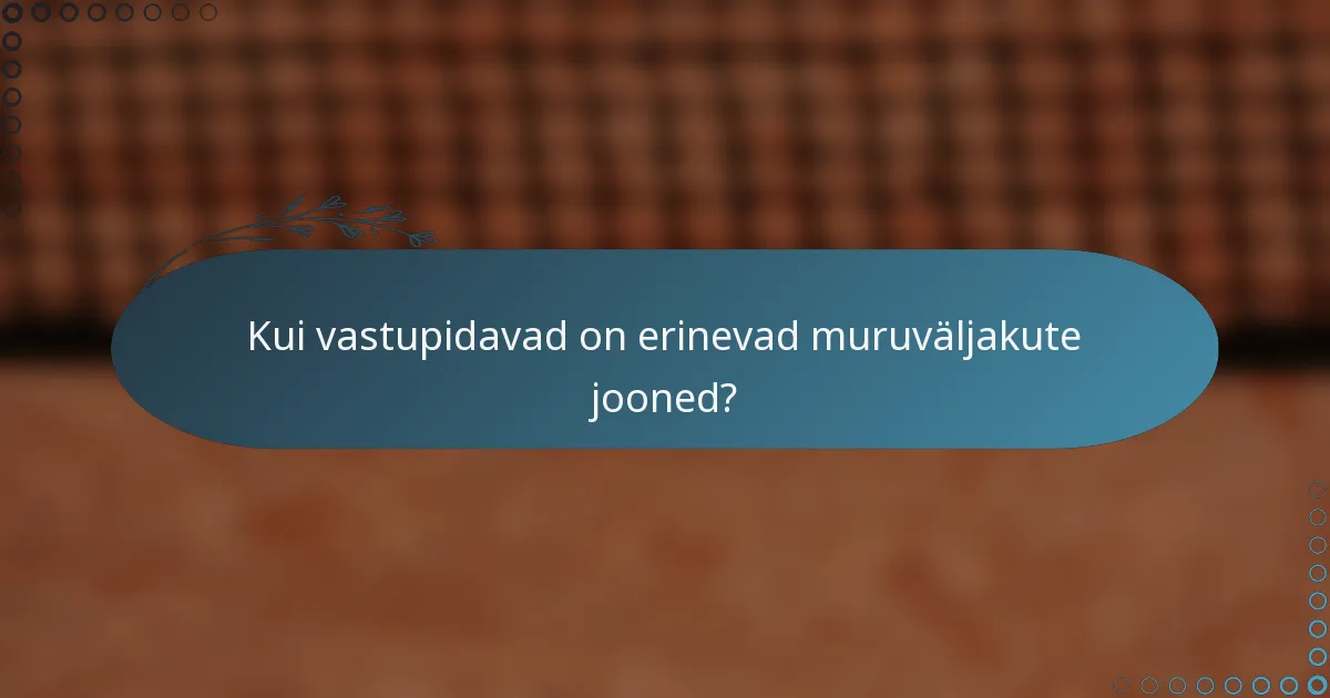 Kui vastupidavad on erinevad muruväljakute jooned?