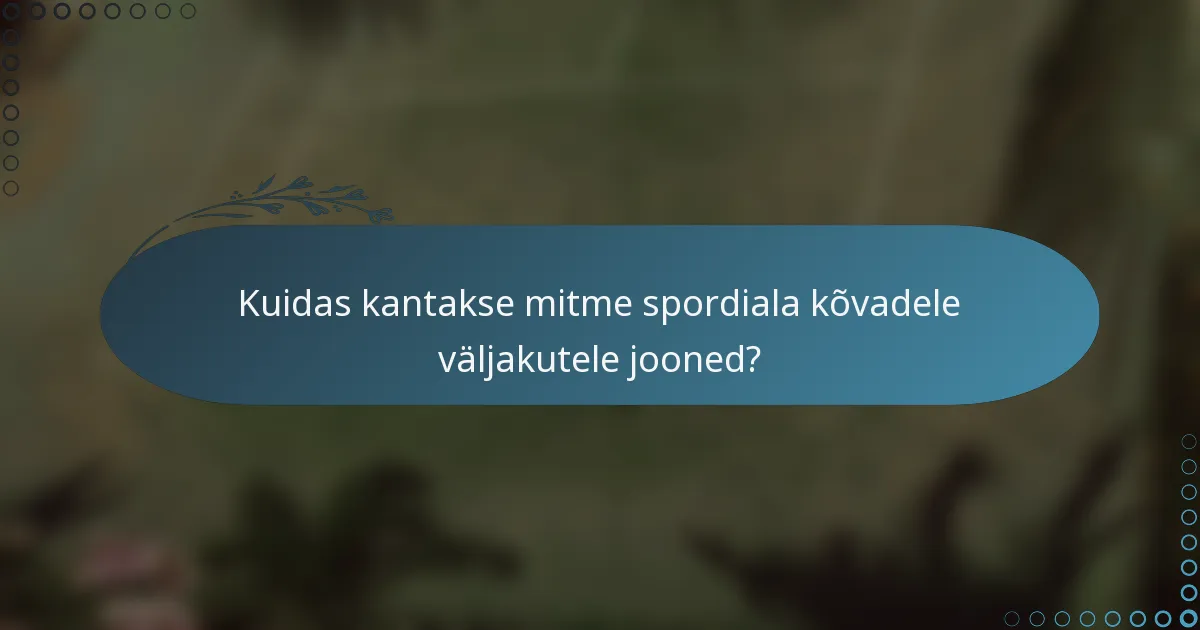 Kuidas kantakse mitme spordiala kõvadele väljakutele jooned?