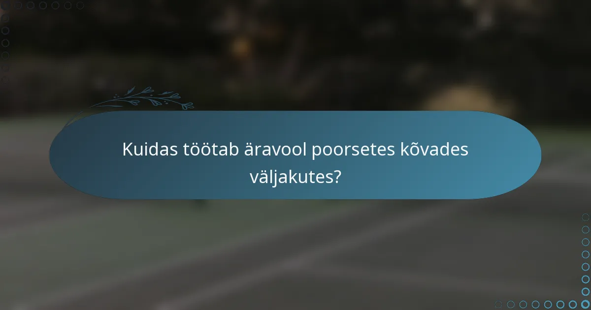 Kuidas töötab äravool poorsetes kõvades väljakutes?